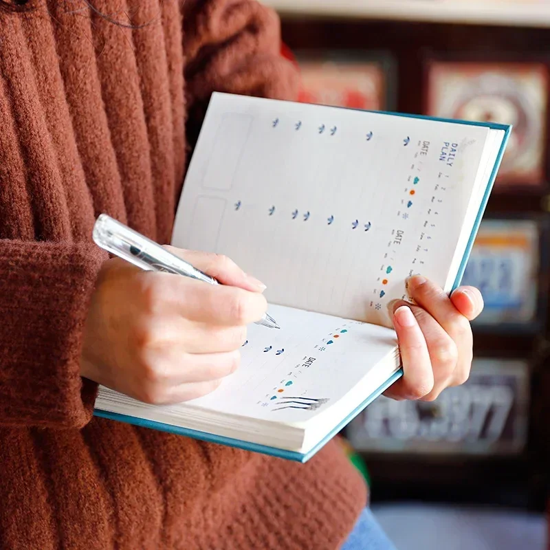 Kawaii Agenda Planner, записная книжка-календарь на 2024 год, дневник, блокнот, записная книжка с расписанием, канцелярские принадлежности