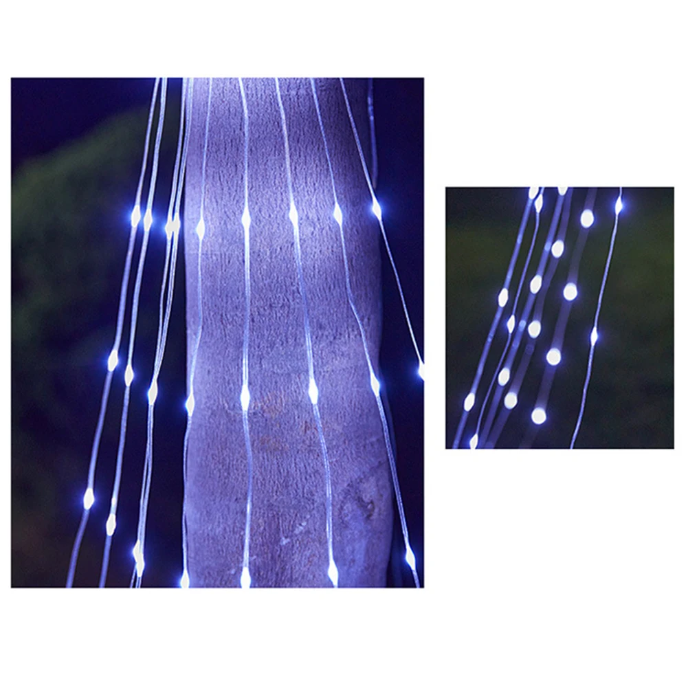 LED гирлянда пятиконечная водопад огни Рождественская елка висячие фонари проточной водой свет звезды декоративные огни строки