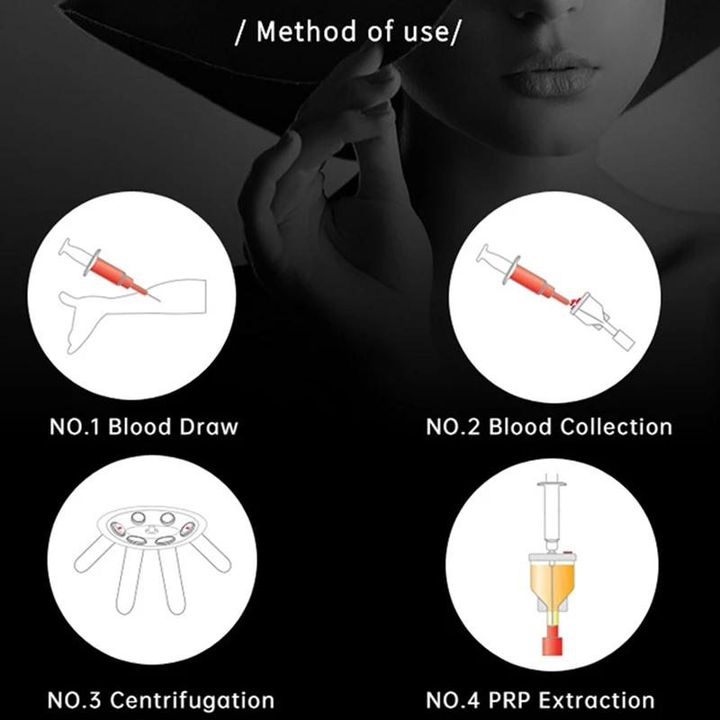 Y-PRP ТРУБКА для косметической обогащенной тромбоцитами плазмы Prp Kit Прочная, простая в использовании Прозрачная