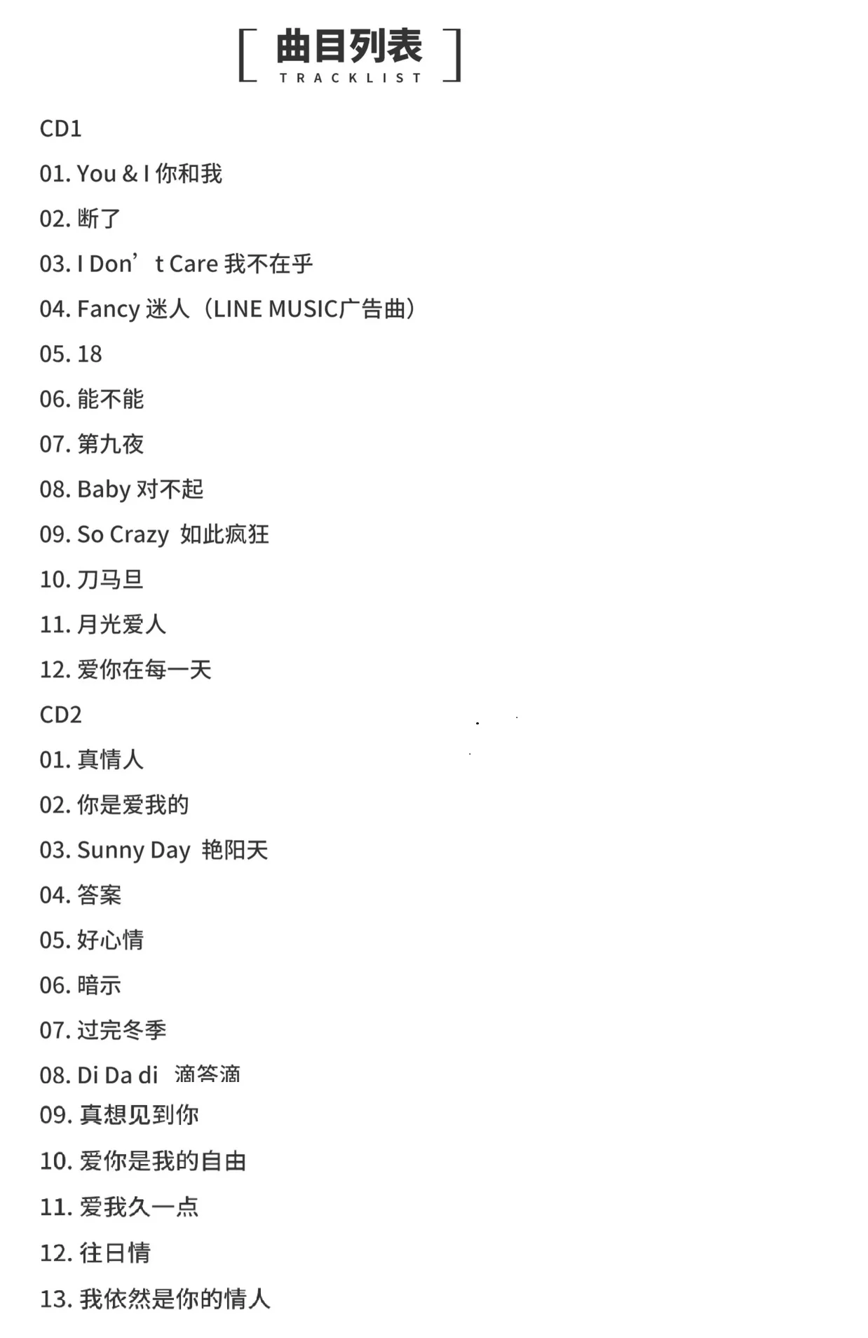 Азия Китайский Официальный Оригинальный Бокс-сет на 2 CD-диска Поп-музыки Китайской певицы Ли Вэнь Коко Ли с альбомом из 25 песен в 2019 году