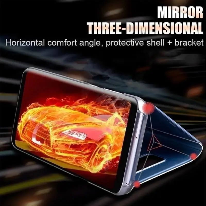 Для Huawei NOVA 7 Pro Case Smart Mirror View Магнитный чехол-подставка для телефона для Huawei Nova 7 SE Nova 7i Защитная задняя крышка