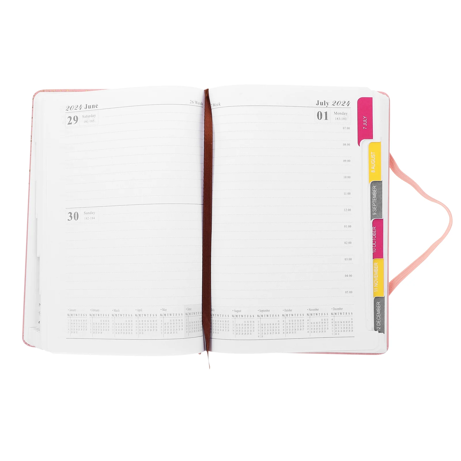 Ежедневник, годовой блокнот, Ежемесячный планировщик, блокнот с расписанием, портативный бумажный график, Тонкий блокнот для ежедневного планирования