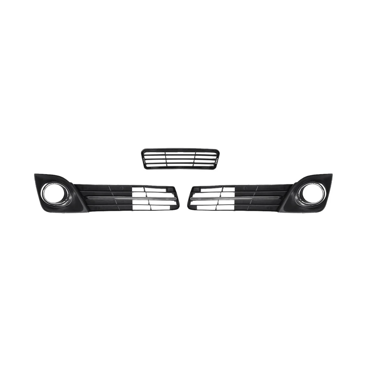 Комплект из 3 шт. нижнего радиатора переднего бампера, Противотуманной фары, Ободок противотуманной фары для Toyota для Camry SE 2012-2014