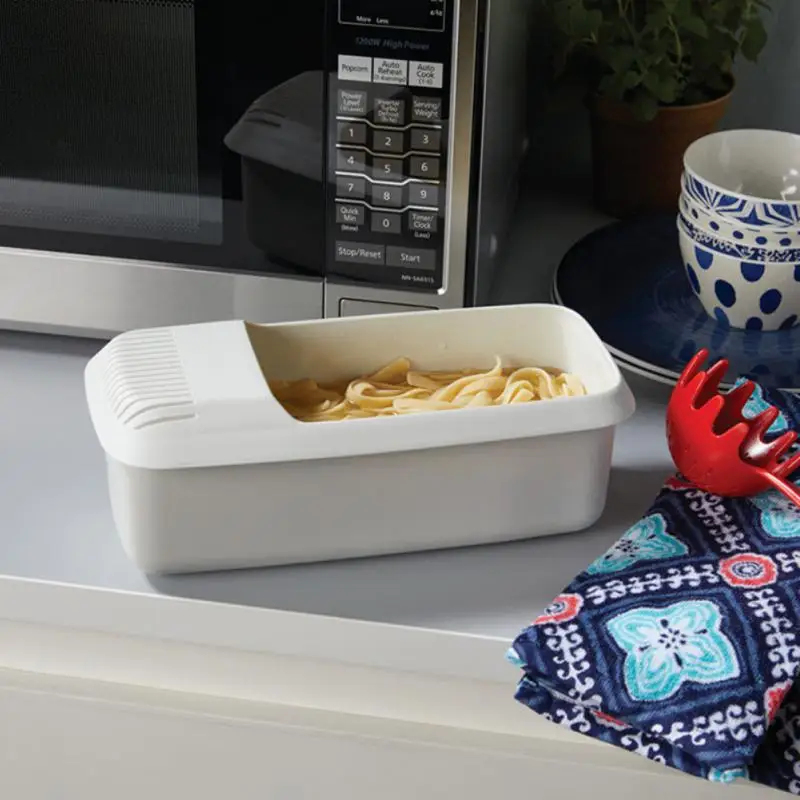 Микроволновая печь для приготовления макарон с ситом, Пароварка для термостойких макаронных изделий, коробка для приготовления лапши для спагетти, кухонные принадлежности, Инструменты