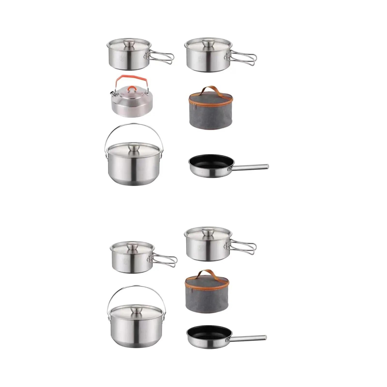 Набор Посуды для Кемпинга Cookset Легкая Сковорода Для Приготовления Пищи на Открытом Воздухе