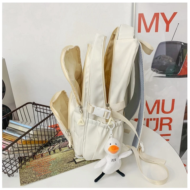 Нейлоновый рюкзак, женские школьные сумки для подростков, студенческий Корейский рюкзак для девочек