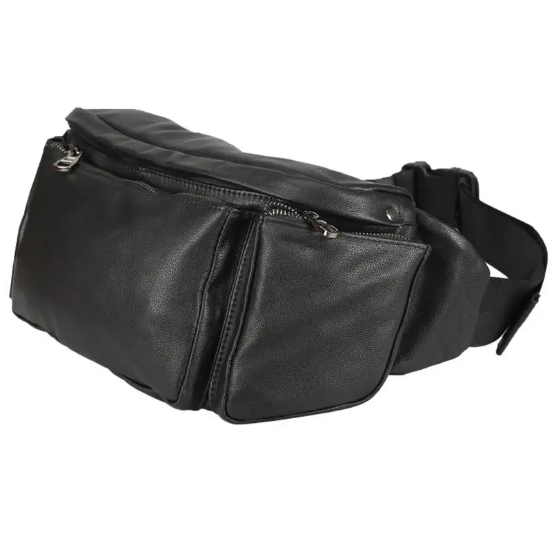 Супер мягкая кожаная мужская сумка с верхом, уличная крутая мужская нагрудная сумка, кожаная сумка через плечо для мотоциклиста большой вместимости, сумка через плечо через одно плечо