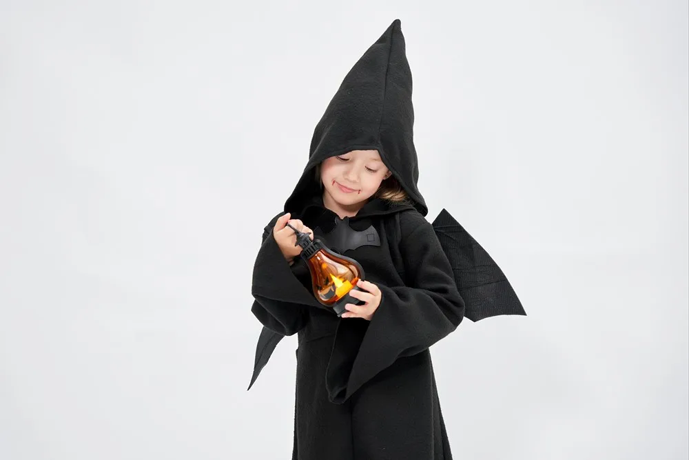 Хэллоуин, детский костюм демона с крыльями летучей мыши, костюм ведьмы и Темного ангела для косплея