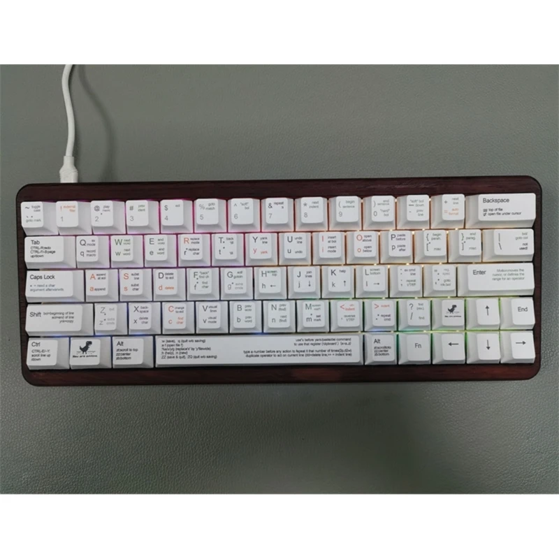 131 Клавишный Программатор Keycap Cherry PBT с Подкладкой из Красителя для Механической клавиатуры 87HC