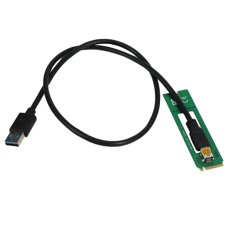 2X Ключ NGFF M.2 M К USB 3.0 PCI-E Riser Card M2 К USB3.0 PCIE 16X 1X Удлинитель С Питанием Для Litecoin Bitcoin Miner