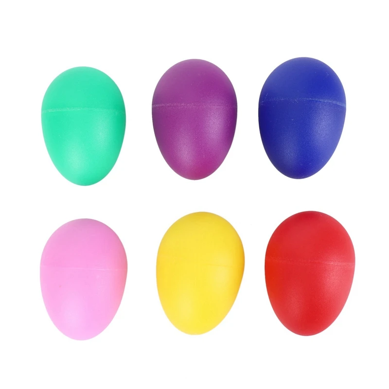 96 шт. Набор для взбивания яиц Пасхальные яйца Маракасы Музыкальные яйца Пластиковые яйца 6 цветов