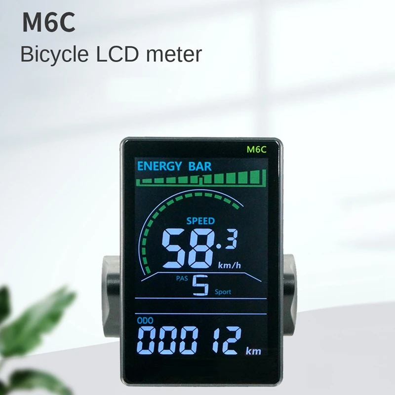 M6C Электрический Велосипед ЖК-Дисплей Метр + 36 В 350 Вт Синусоидальный Контроллер E Scooter ЖК-Панель Цветной Экран С USB Подходит Для E-Bike