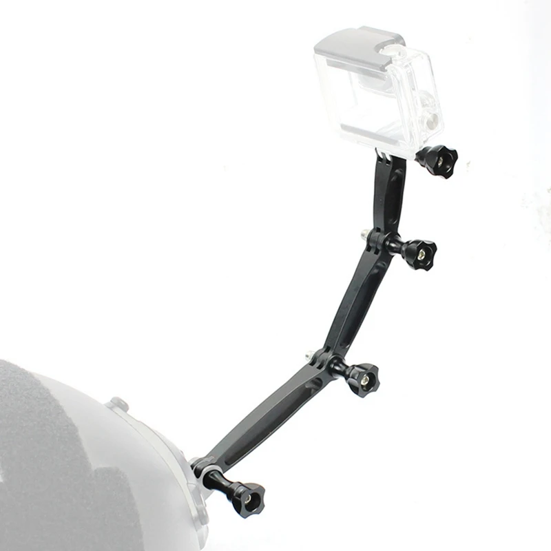 Алюминиевый Сплав 3 В 1 Удлинитель Шлема Регулируемый Кронштейн Комплект Для Спортивной Камеры Gopro Hero 8 7 6 SJCAM Аксессуары