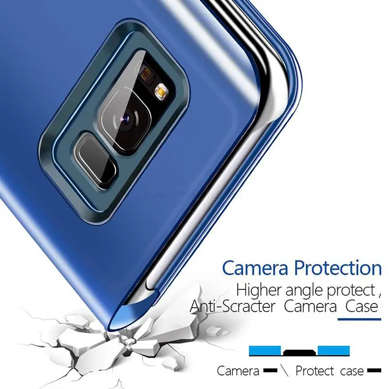 Для Huawei NOVA 7 Pro Case Smart Mirror View Магнитный чехол-подставка для телефона для Huawei Nova 7 SE Nova 7i Защитная задняя крышка