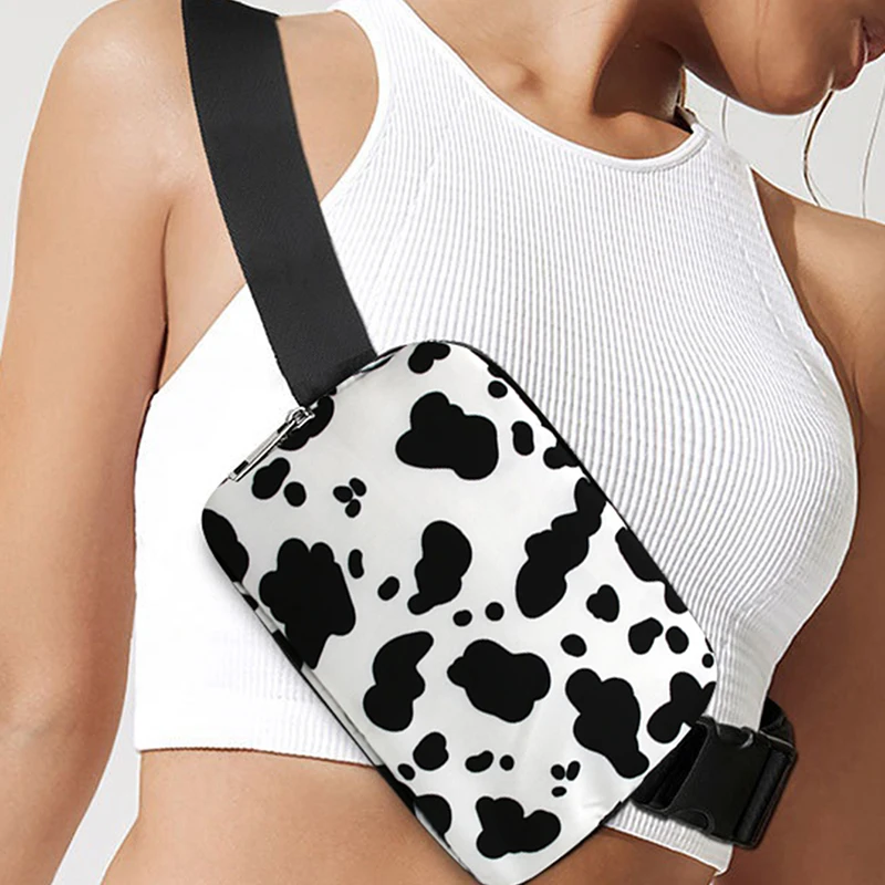 Модная Леопардовая женская поясная сумка, женские кошельки для телефонов, женские нагрудные сумки с широким ремнем, сумки через плечо, небольшие пакеты