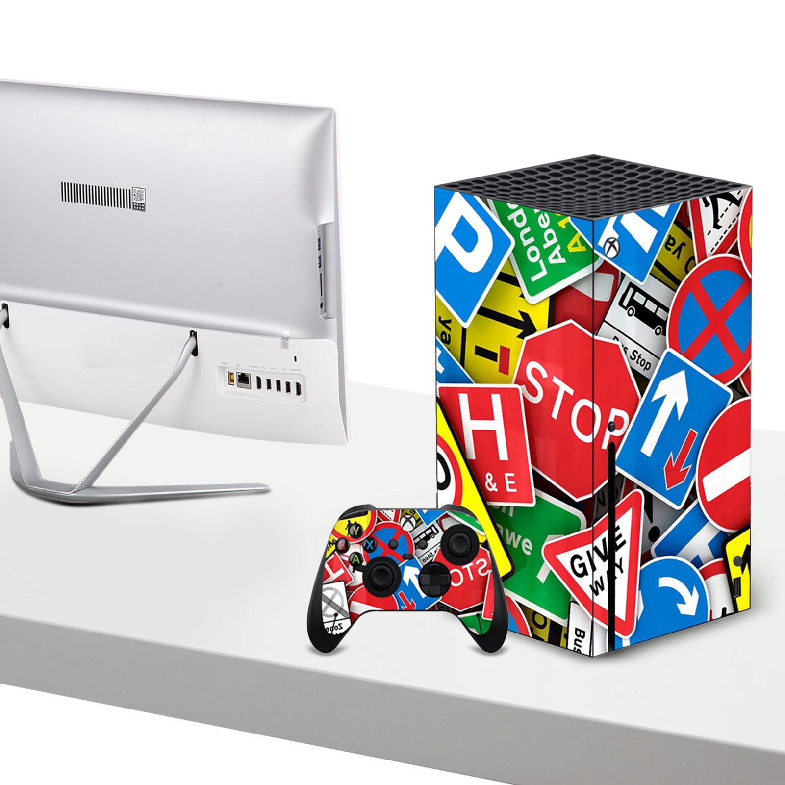 Наклейка-наклейка для Xbox Series X Чехол-накладка для консоли Xbox Series X и контроллера 2 Оптом Прямая поставка