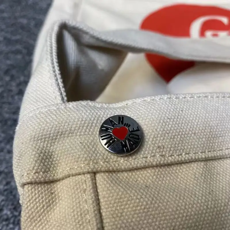 Новая сумка-тоут с логотипом HUMAN MADE Dog через плечо с рисунком утки, универсальная модная повседневная сумка-тоут из парусины в стиле ретро