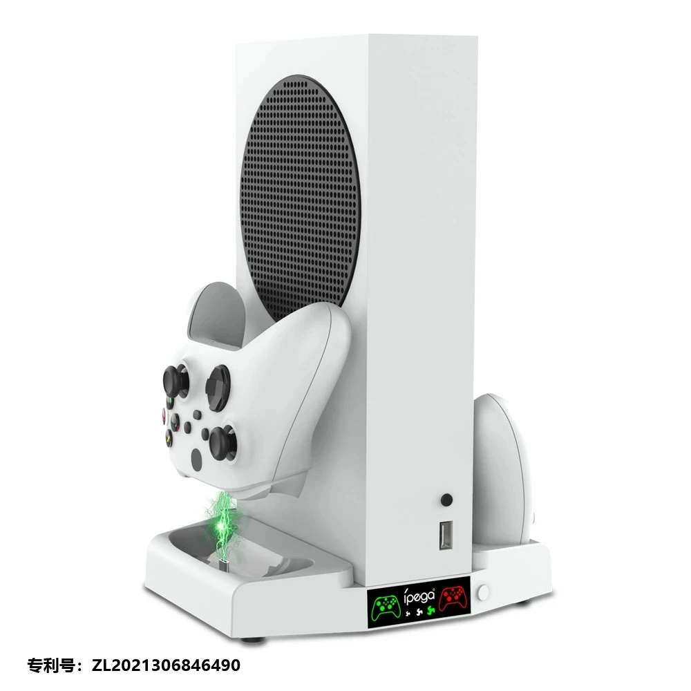 Охлаждающий Вентилятор Для XBOX Series S С Двойным Контроллером Зарядная Станция Вертикальная Подставка Держатель Охлаждающего Вентилятора Зарядное Устройство Для Консоли Xbox ONE /S.