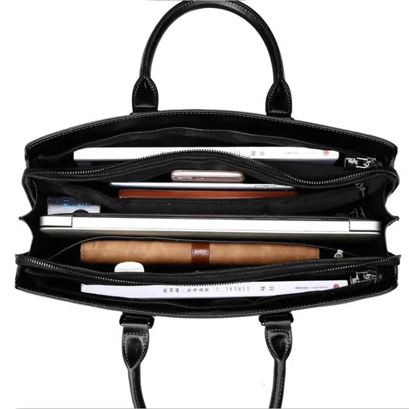 Портфель высококачественный мужской портфель деловой офисный портфель для ноутбука, сумка-сумочка