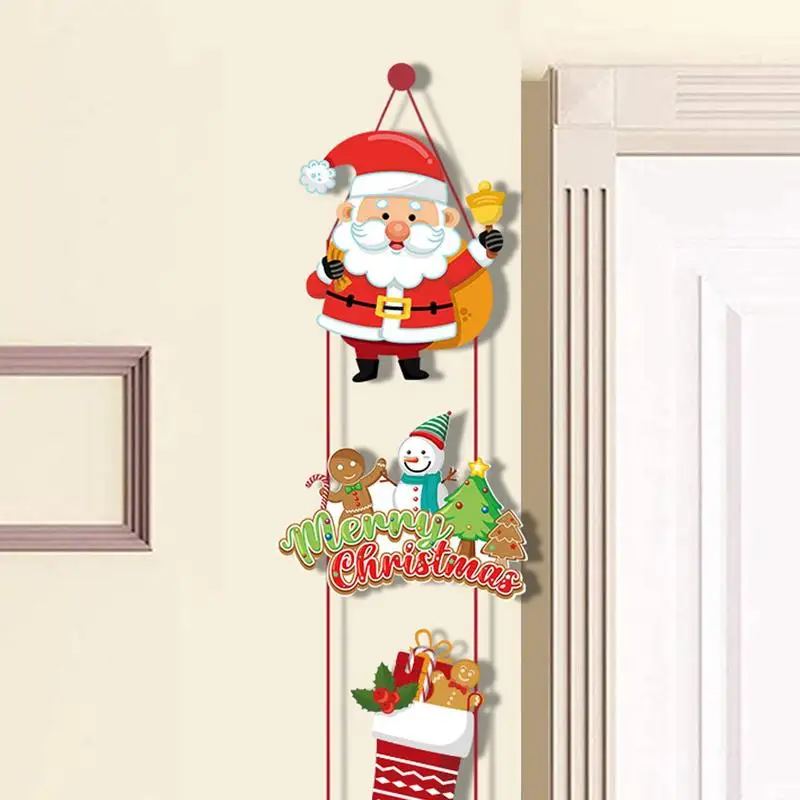 Рождественский Баннер, Вывеска во дворе, Вывеска на крыльце, Дверь гаража, Стена для Рождественской вечеринки, Санта-Клаус, Снеговик, Чулок, Олени, товары для дома.