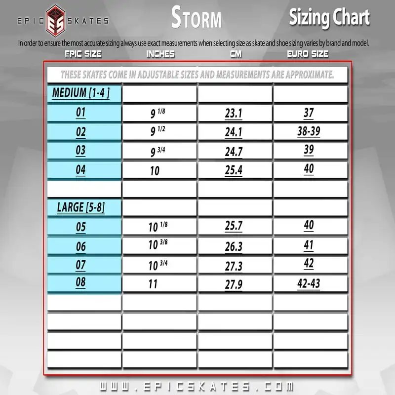 Роликовые коньки Storm - размер 5-8