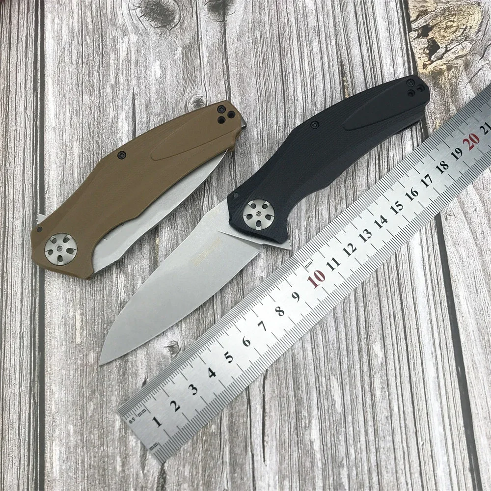 Складной Нож Kershaw 7007 Natrix Flipper Assisted Stonewashed Drop Point Blade G10 С Ручками EDC Для Наружных Тактических Ножей Выживания