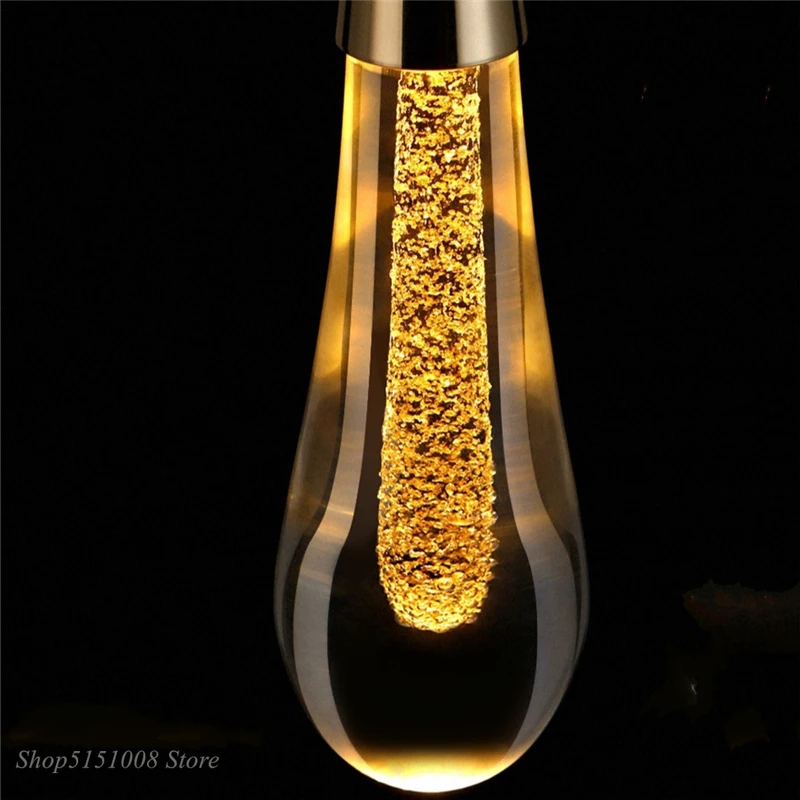 Современные подвесные светильники из стекла с водяными каплями Cristal, подвесной светильник для кухни, люстры Cristal, светильники для столовой в стиле деко