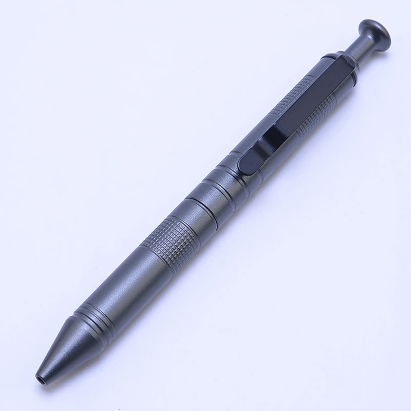 Тактическая ручка для самообороны, Простая ручка из алюминиевого сплава для защиты от средств индивидуальной защиты на открытом воздухе, шариковая ручка EDC