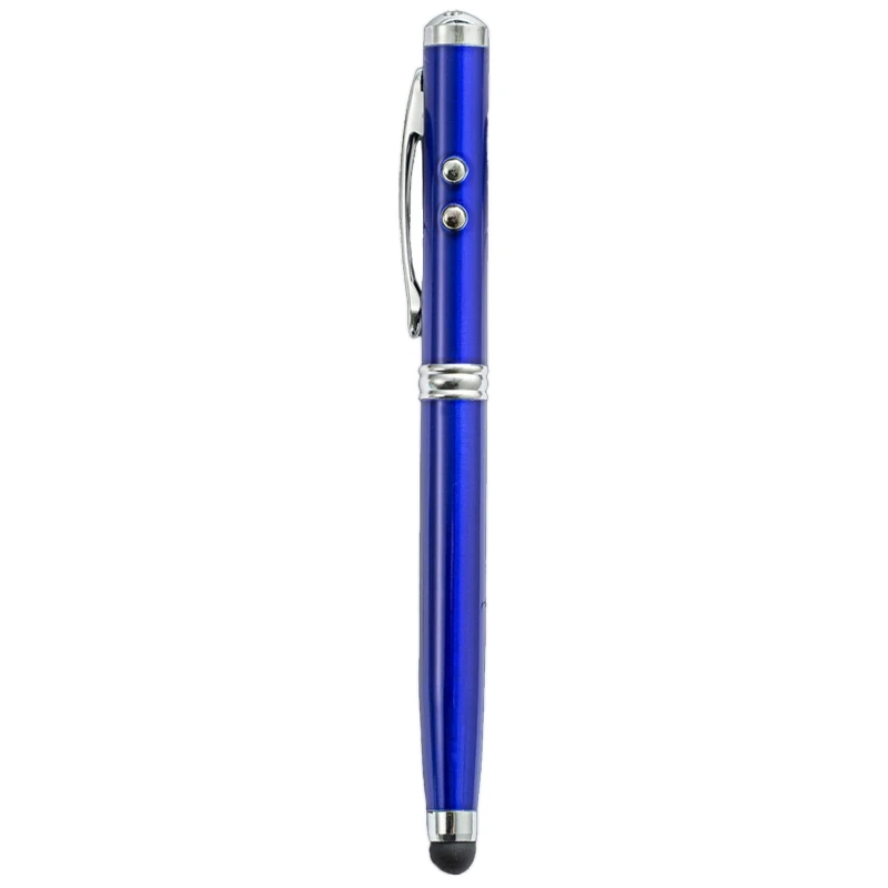 Чувствительный стилус 4 в 1 Металлическая шариковая ручка Светодиодный индикатор для ноутбуков Kindle для galaxy для Touch Scree