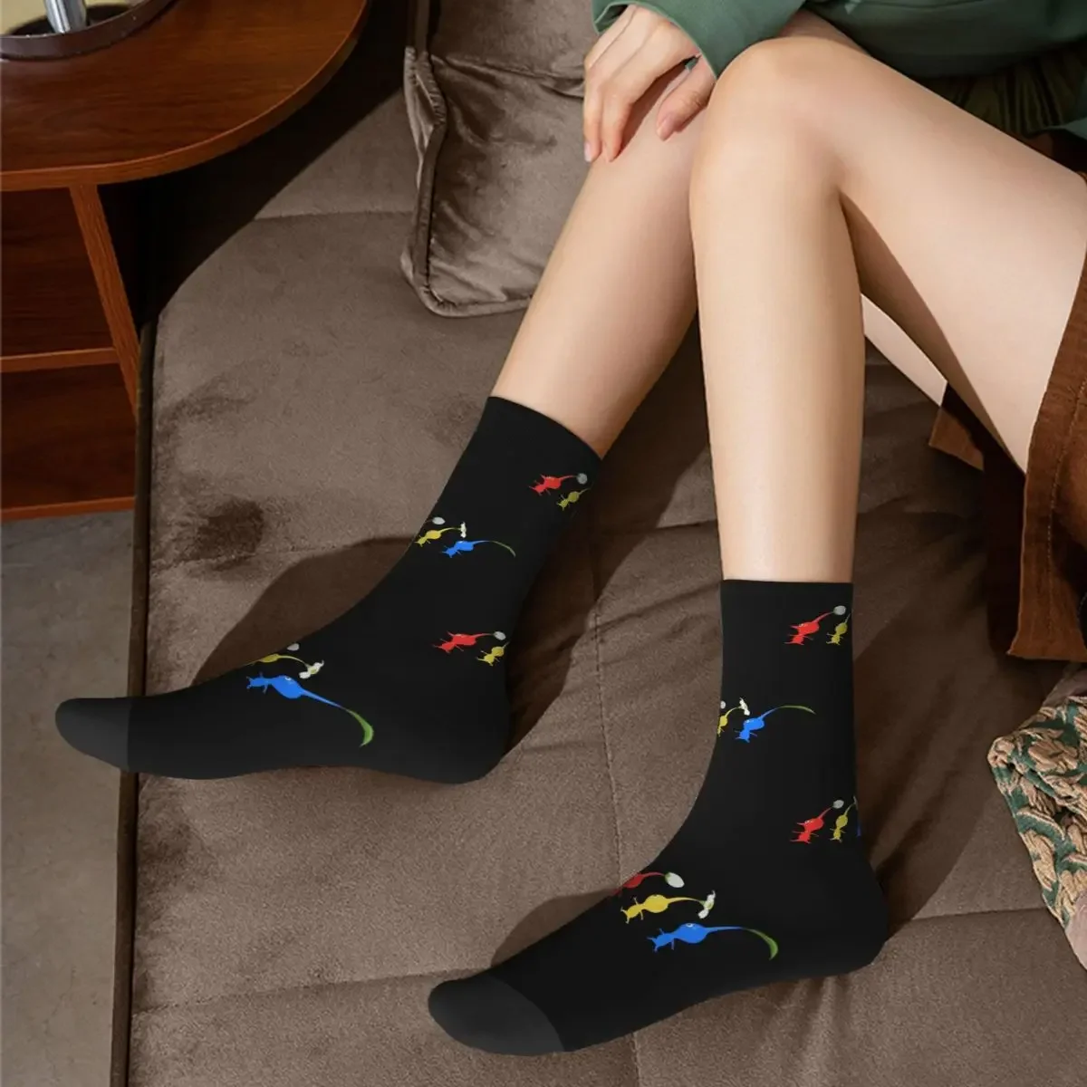 Чулки All Seasons Crew, 3 Пикминные носки для бега, повседневные длинные носки в стиле харадзюку в стиле хип-хоп, Аксессуары для мужчин и женщин, Рождественские подарки