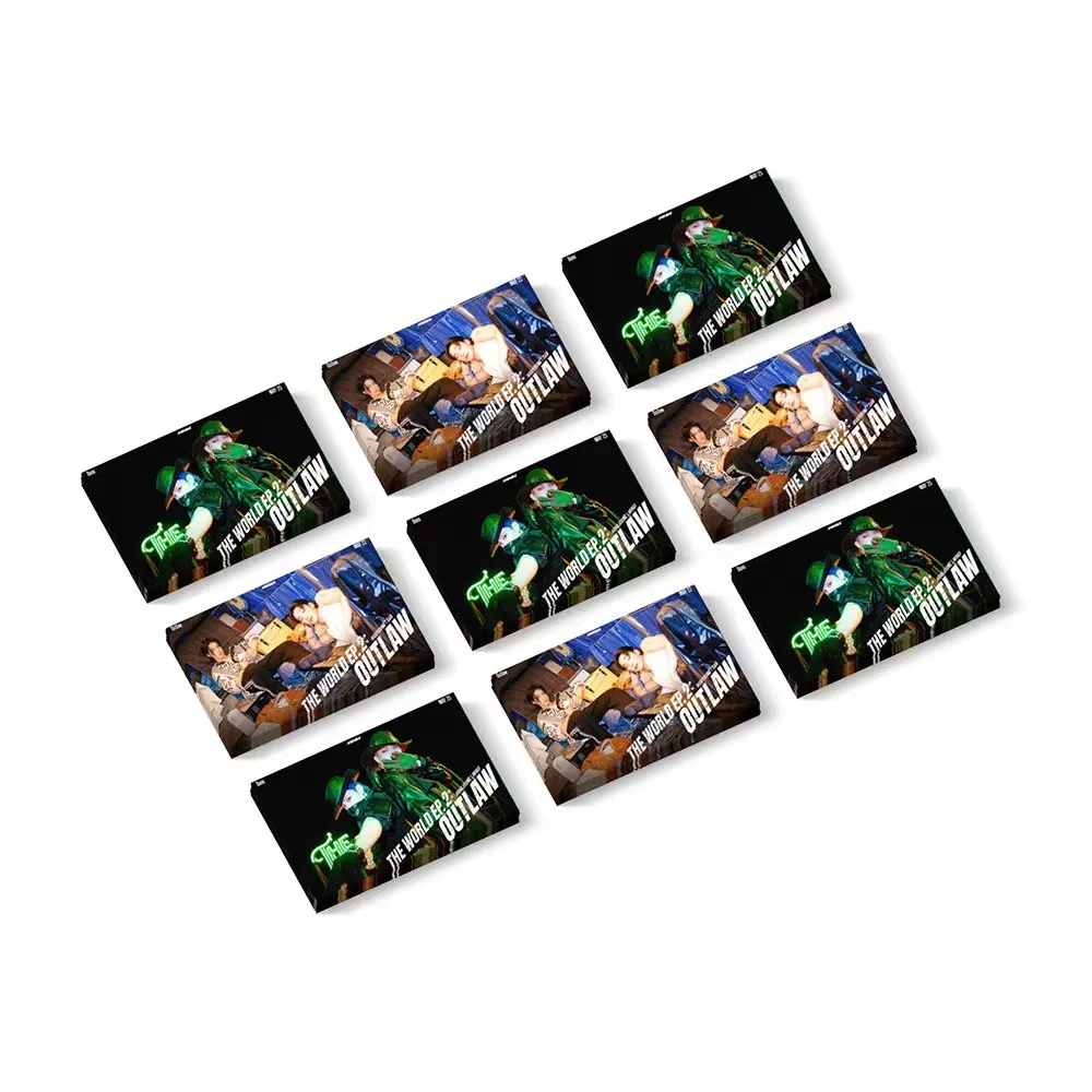 55 шт./компл. Kpop ATEEZ Новый Альбом OUTLAW Collection LOMO Cards Фотокарточки Фотокарточки Для Фанатов Подарочные Карты