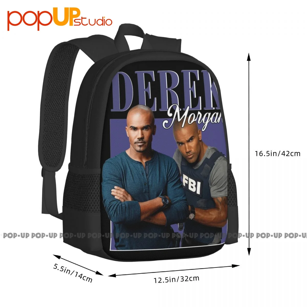 A11255 Рюкзак Criminal Minds Дерека Моргана Шемара Мура с принтом большой емкости, складная гимнастическая сумка, рюкзак для верховой езды