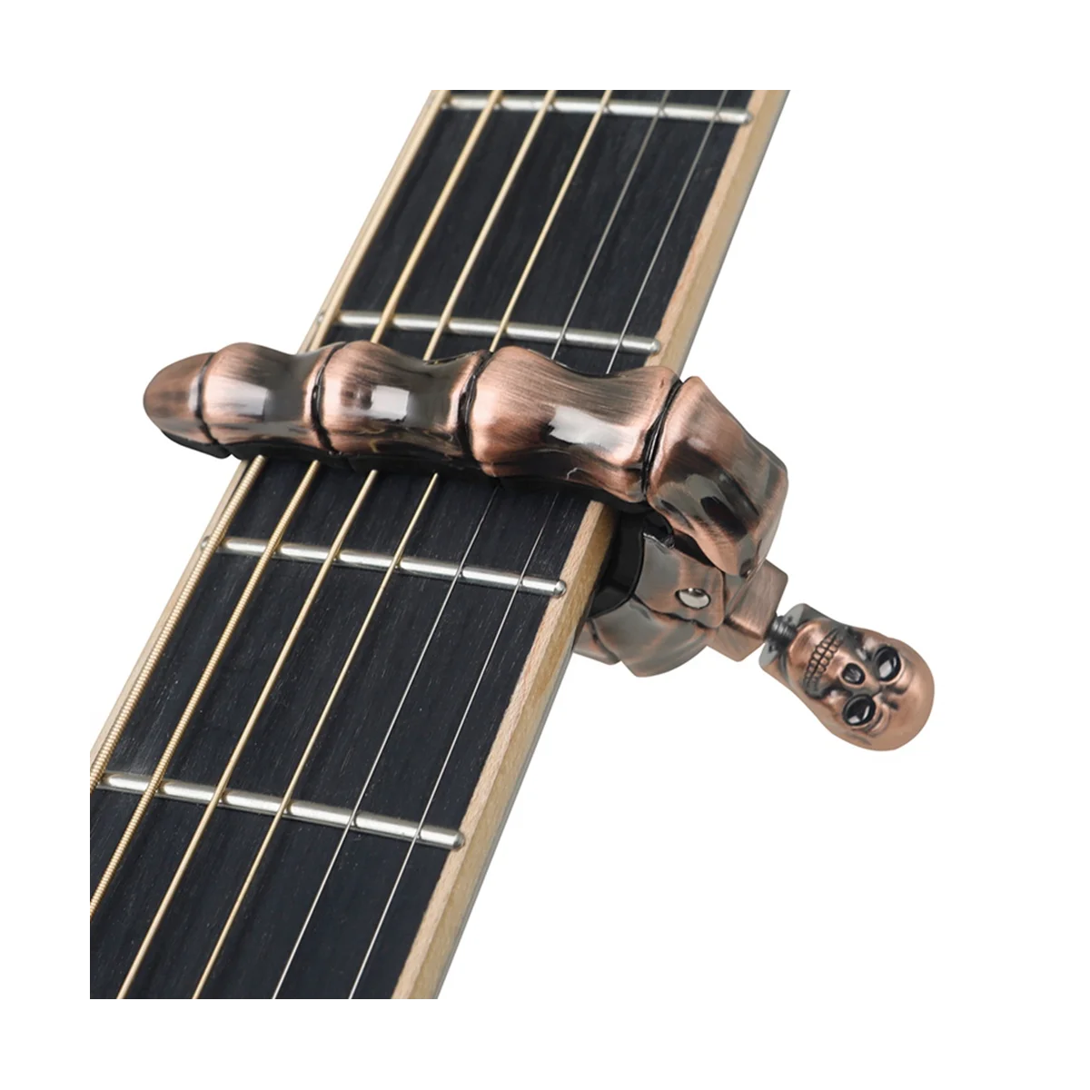 Высококачественный Капо из цинкового сплава с черепом, фолк-бакелитовый тюнер для классической гитары, капо для укулеле