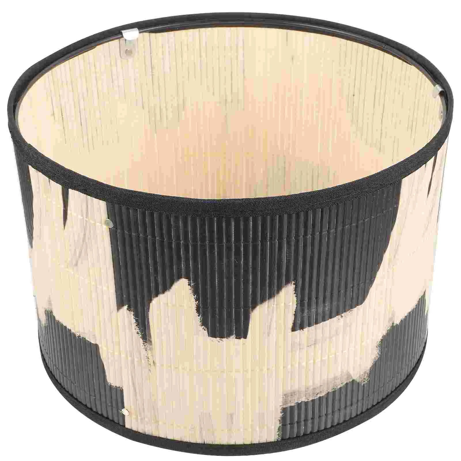 Декоративная лампа в народном стиле в стиле ретро с абстрактным принтом, абажур для росписи бамбуковых изделий