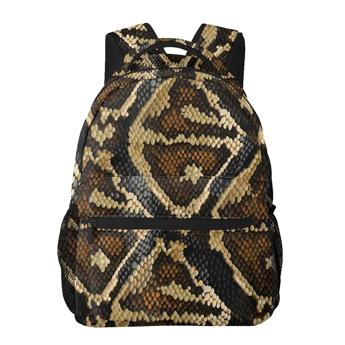Женский рюкзак с текстурой змеиной кожи, школьная сумка для мужчин, женская дорожная сумка, повседневный школьный рюкзак