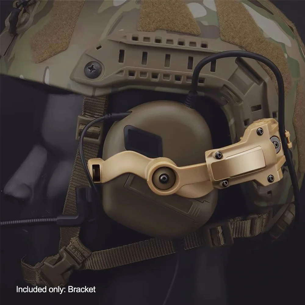 Комплект кронштейнов для стрелковой гарнитуры с возможностью поворота под разными углами, адаптер для крепления на шлем, подходящий для OPS Core ARC и Team Wendy M-LOK Rail, Крепление для наушников