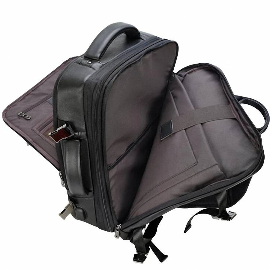 Модный рюкзак из натуральной кожи ручной работы, 15,6-дюймовый деловой рюкзак для ноутбука, многофункциональная сумка через плечо, рюкзак большой емкости