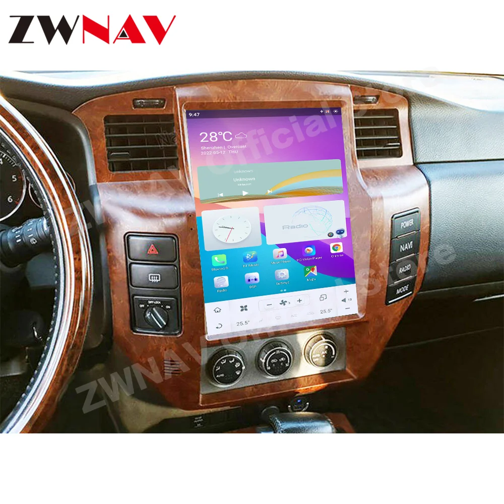 Мультимедиа Qualcomm Tesa- Android 11 для Nissan Patrol Y61 2004 2005 2006 2007 2008-2019 Головное устройство GPS-навигационного радиоприемника