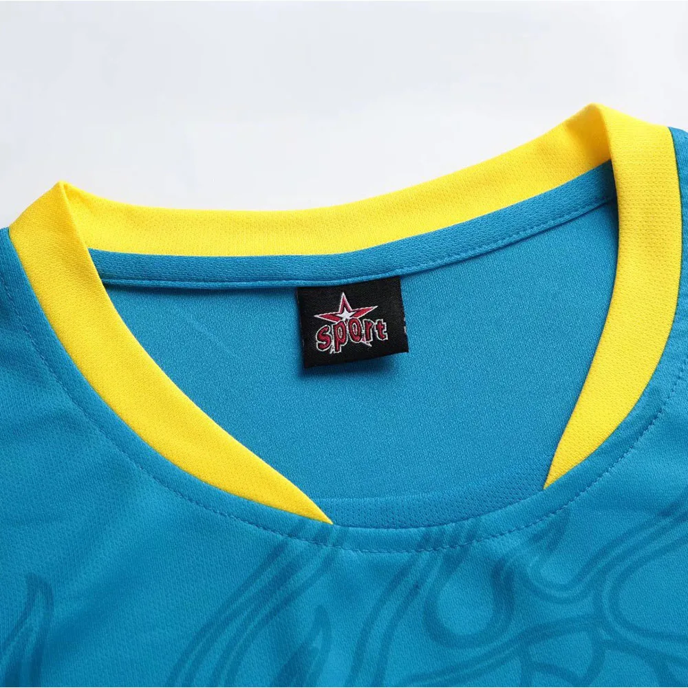 Новинка в мужских комплектах футбольных футболок, Изготовленная на заказ Пустая версия, Тренировочная форма для футбольного матча с драконом, короткий рукав
