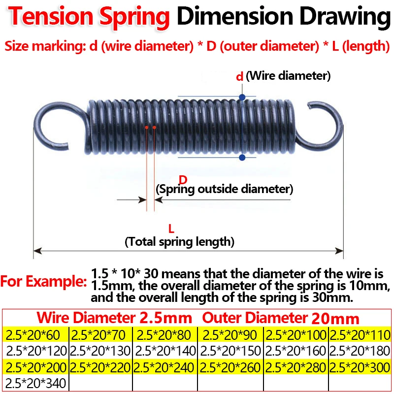 Открывающий Крючок, Растягивающий и отводящий назад Спиральную пружину Диаметром 2,5 мм, 2,0 мм, 1,0 мм