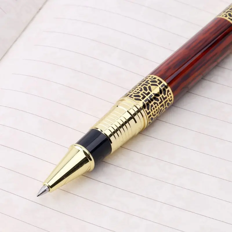 Роскошная металлическая шариковая ручка с имитацией тиснения, ручка-роллер Office S