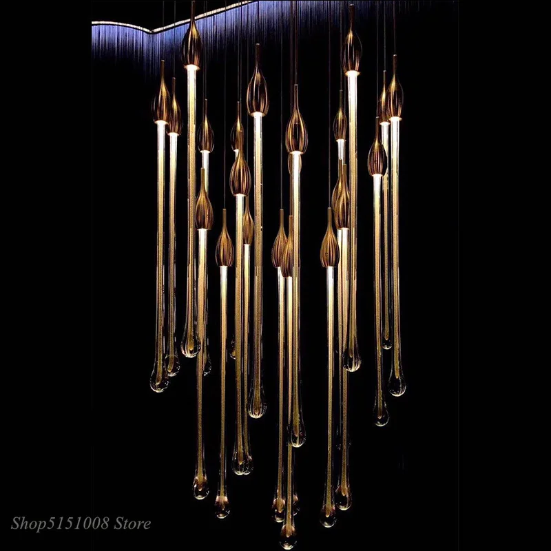 Современные подвесные светильники из стекла с водяными каплями Cristal, подвесной светильник для кухни, люстры Cristal, светильники для столовой в стиле деко