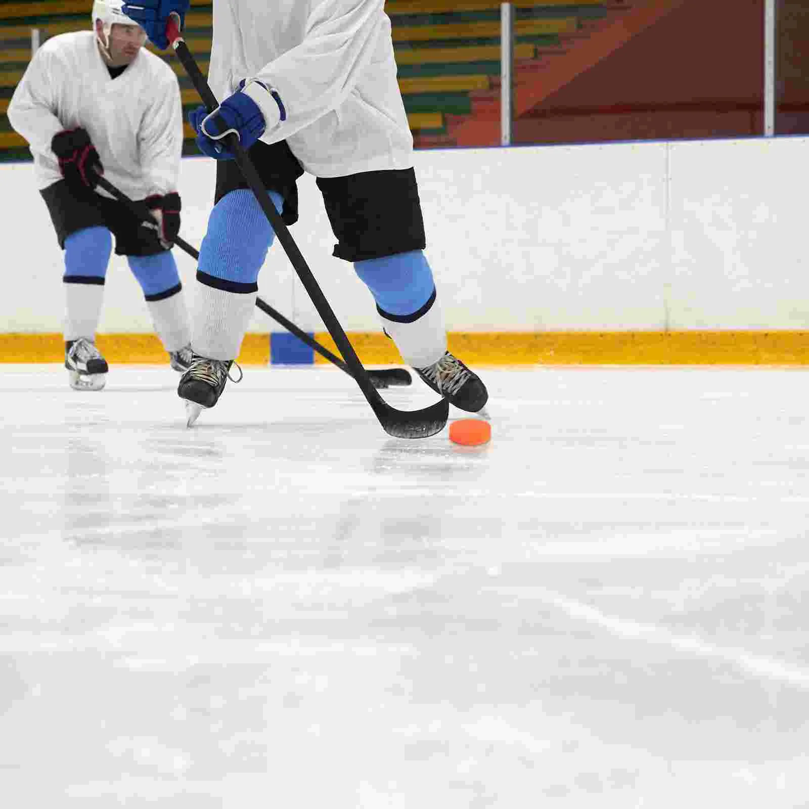 Хоккейные шайбы 4 шт., Ледяной плоский мяч для тренировок, принадлежности для тренировок, ПВХ